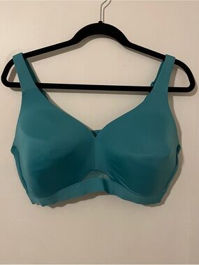 Cacique Lane Bryant Teal Blue Lightly Lined No Wire Bra Plus Size 42DD 42E